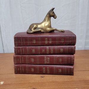 Antique Maroon Classic Book Set 1925, Robinson Curso